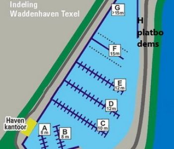 Waddenhaven Texel: ligplaatsen naar texel, waddenhaven texel, met de boot naar texel